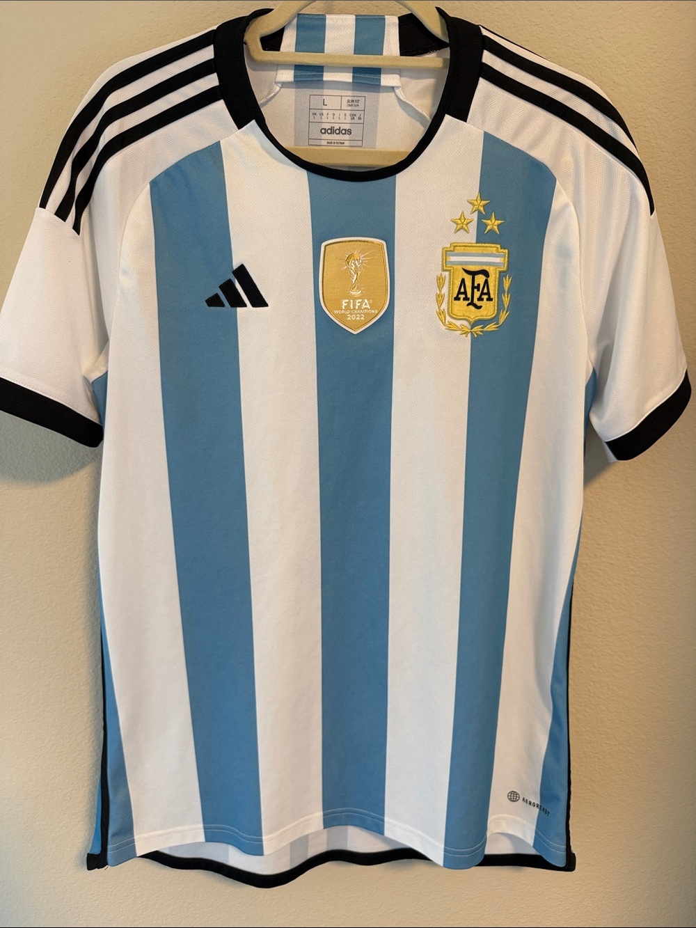 adidas Argentina National Team Shirt - Light Blue & White